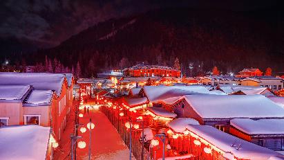 景點(diǎn)：雪鄉(xiāng)夜景